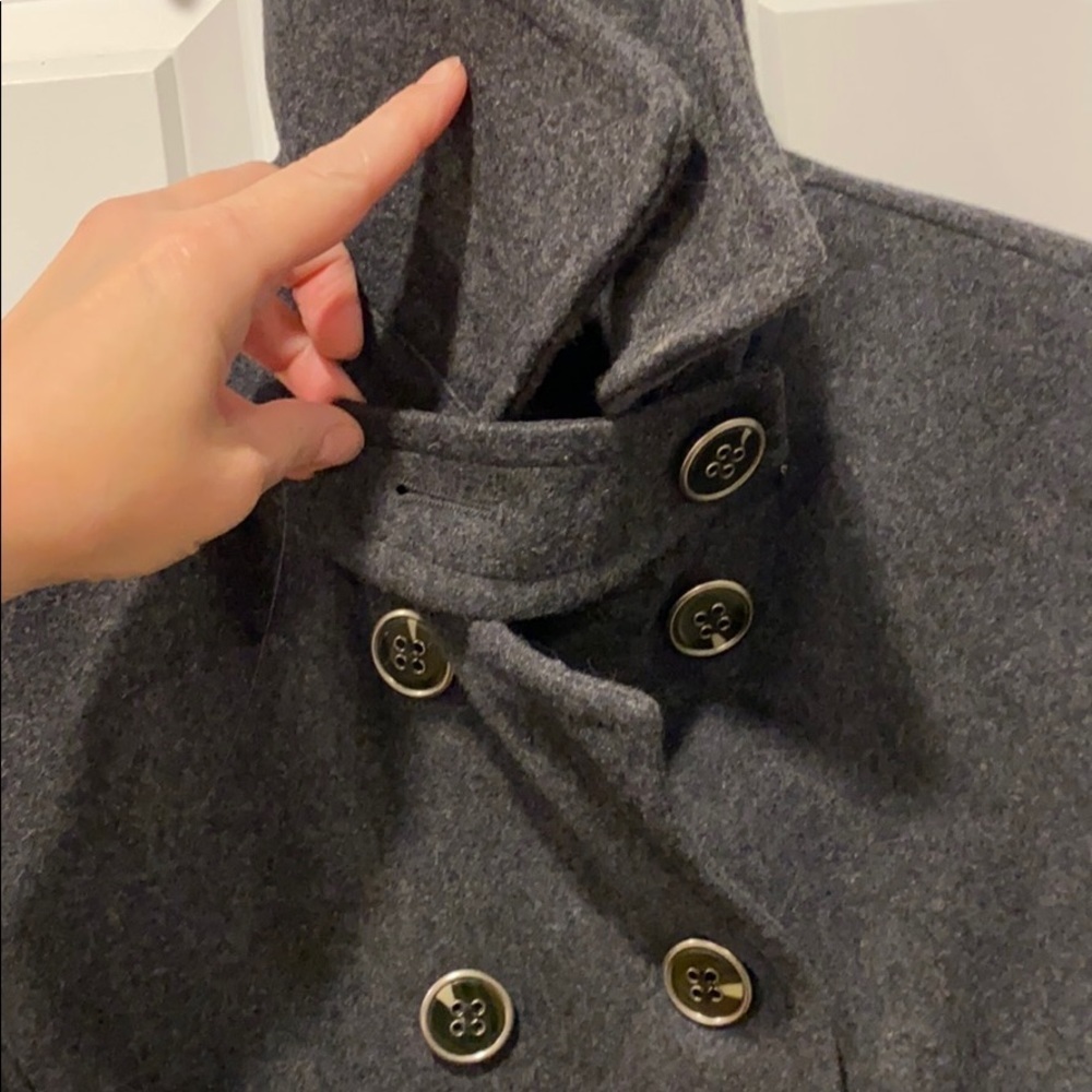 Express Wool Double Breasted Coat Euc - image 4